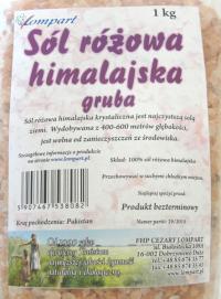 Sól różowa himalajska gruba