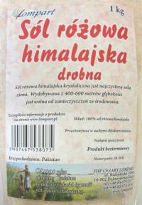 Sól różowa himalajska drobna