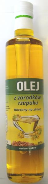 Olej z zarodków rzepaku tłoczony na zimno uniwersalny